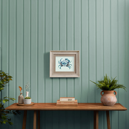 Milton Framed Print Seafoam