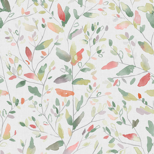 Floral Green Wallpaper - Misley  1.4m Wide Width Wallpaper (By The Metre) Poppy Voyage Maison