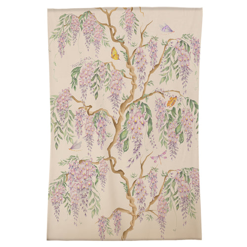 Floral Purple Rugs - Mariposa Meadows Printed  Rug Mauve Voyage Maison