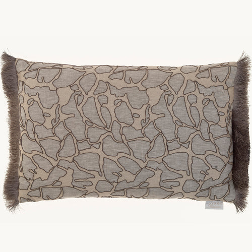 Abstract Yellow Cushions - Molten  Feather Filled Cushion Mercury Voyage Maison