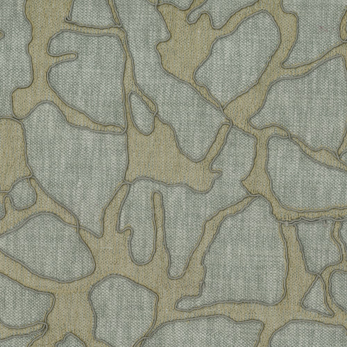 Abstract Grey Fabric - Molten Woven Jacquard Fabric (By The Metre) Mercury Voyage Maison