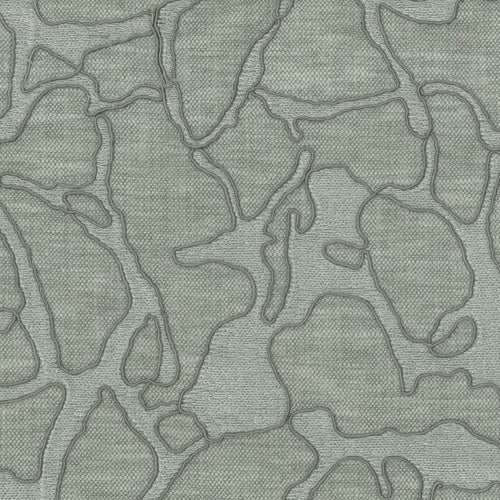 Abstract Silver Fabric - Molten Woven Jacquard Fabric (By The Metre) Silver Voyage Maison