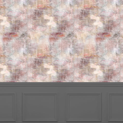 Abstract Orange Wallpaper - Monet  1.4m Wide Width Wallpaper (By The Metre) Amber Voyage Maison