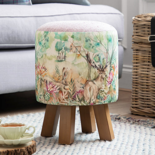 Animal Green Furniture - Monty Round Footstool Allermuir Voyage Maison