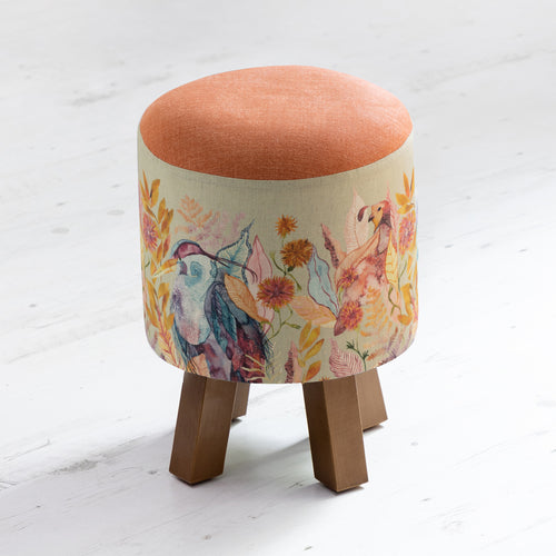 Animal Orange Furniture - Ennerdale Forest Monty Footstool Harvest Voyage Maison