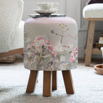 Voyage Maison Monty Round Footstool in Langdale Orchid