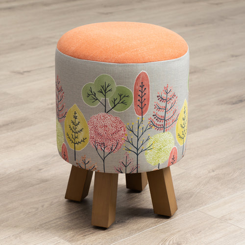  Orange Furniture - Monty Round Footstool Lyall Sandstone Voyage Maison