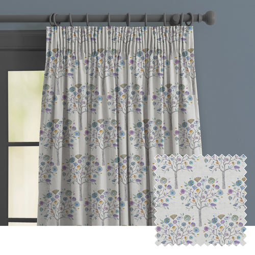 Floral Cream M2M - Moolyana Printed Made to Measure Curtains Winter Voyage Maison