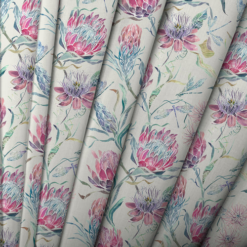 Floral Green M2M - Moorehaven Printed Made to Measure Curtains Loganberry Voyage Maison