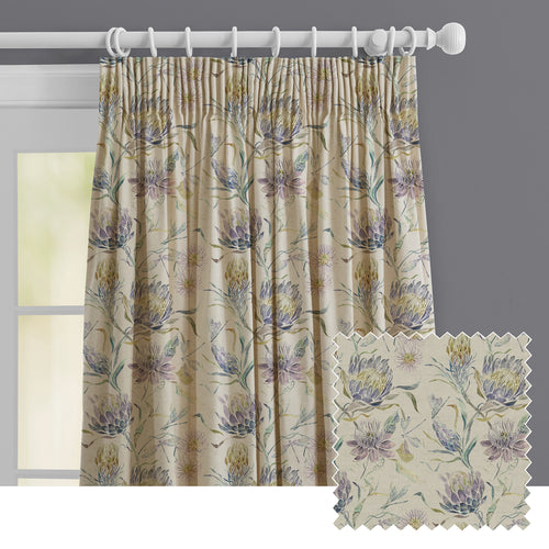 Floral White M2M - Moorehaven Printed Made to Measure Curtains Skylark Voyage Maison