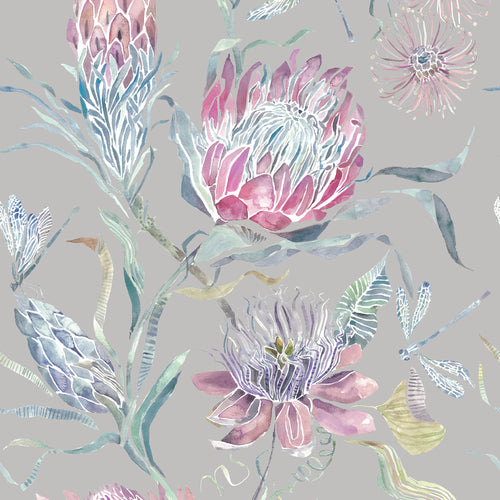 Samples - Moorehaven  Wallpaper Sample Loganberry Voyage Maison