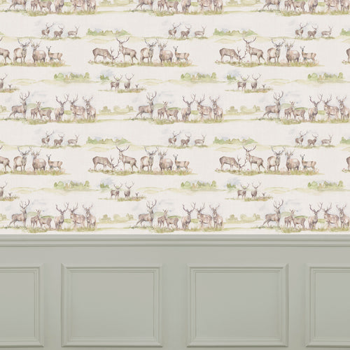 Floral Brown Wallpaper - Mooreland  1.4m Wide Width Wallpaper (By The Metre) Taupe Voyage Maison