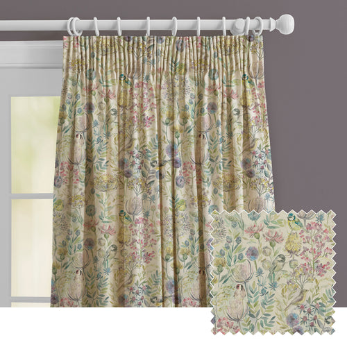 Animal Cream M2M - Morning Chorus Printed Made to Measure Curtains Linen Voyage Maison