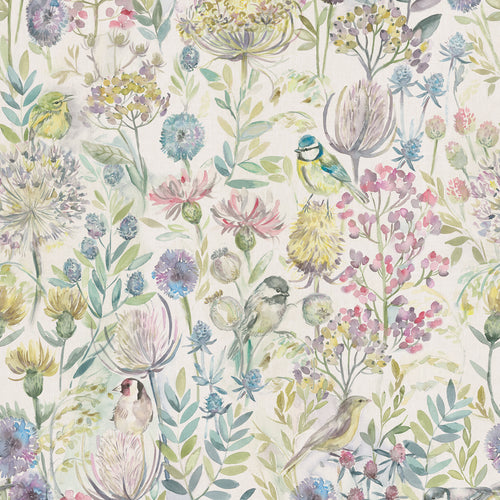 Floral Multi Wallpaper - Morning  1.4m Wide Width Wallpaper (By The Metre) Green Voyage Maison