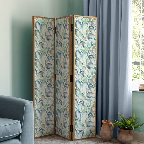 Animal Blue Furniture - Mussel Shells Solid Wood Room Divider Marine Voyage Maison