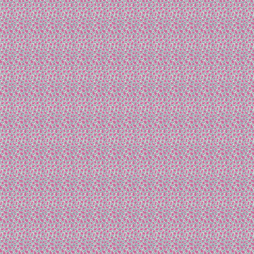 Abstract Pink Fabric - Nadaprint Printed Linen Fabric (By The Metre) Lotus Voyage Maison