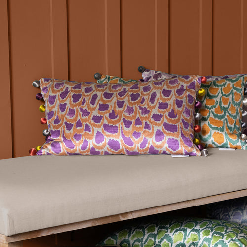 Voyage Maison Nada Printed Feather Cushion in Bronze