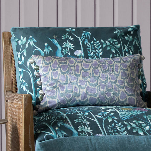 Voyage Maison Nada Printed Feather Cushion in Willow