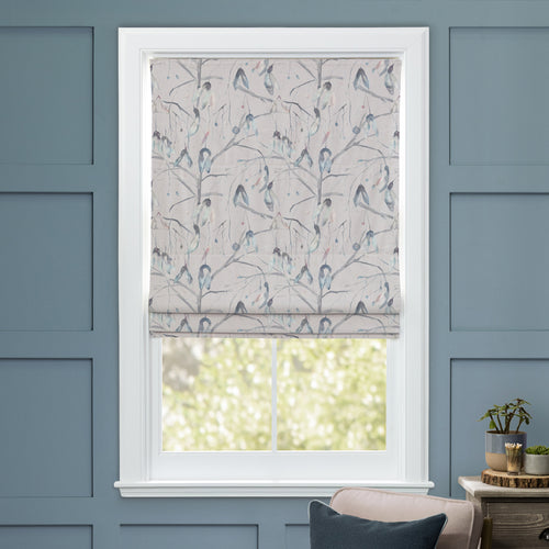 Nara Printed Made to Measure Roman Blinds Cobalt