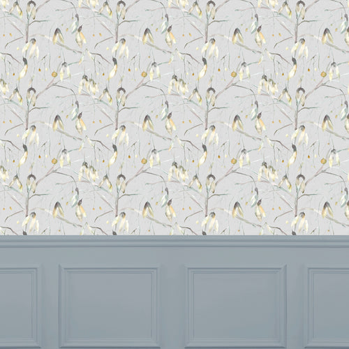 Floral Green Wallpaper - Nara  1.4m Wide Width Wallpaper (By The Metre) Emerald Voyage Maison