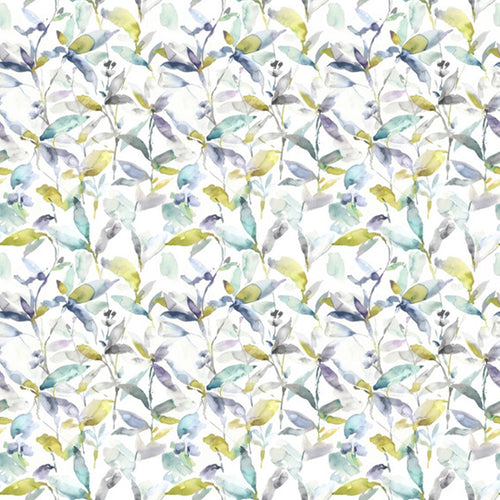 Floral Cream Fabric - Naura Printed Cotton Fabric (By The Metre) Lemon Natural Voyage Maison