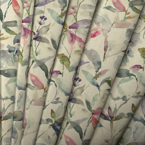 Floral Cream M2M - Naura Printed Cotton Made to Measure Roman Blinds Fig Natural Voyage Maison