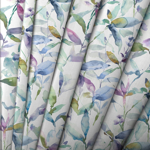 Floral White M2M - Naura Printed Cotton Made to Measure Roman Blinds Pacific Voyage Maison
