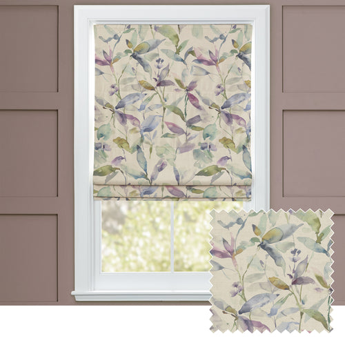 Floral Cream M2M - Naura Printed Cotton Made to Measure Roman Blinds Pacific Natural Voyage Maison