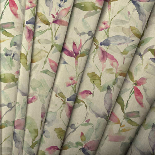Floral Cream M2M - Naura Printed Cotton Made to Measure Roman Blinds Summer Natural Voyage Maison