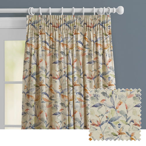 Floral Cream M2M - Naura Printed Made to Measure Curtains Clementine Natural Voyage Maison