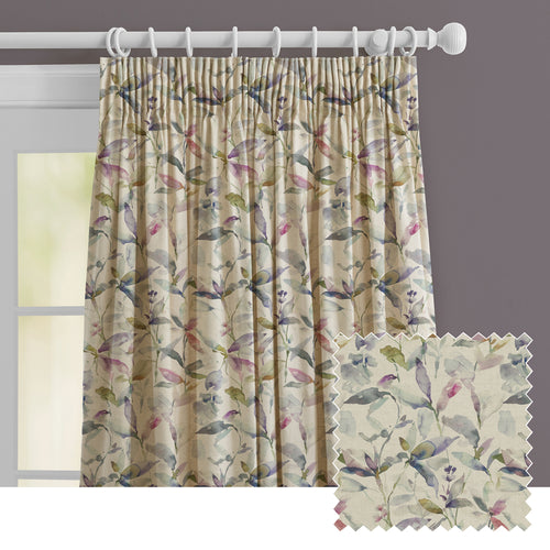 Floral Cream M2M - Naura Printed Made to Measure Curtains Fig Natural Voyage Maison