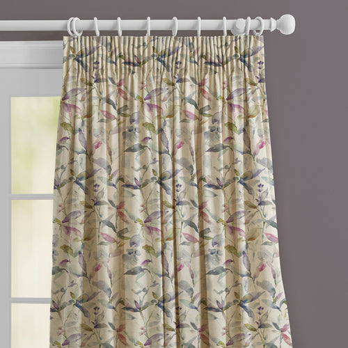 Floral Cream M2M - Naura Printed Made to Measure Curtains Fig Natural Voyage Maison