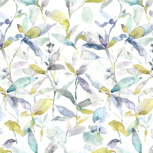 Floral White M2M - Naura Printed Made to Measure Curtains Lemon Voyage Maison