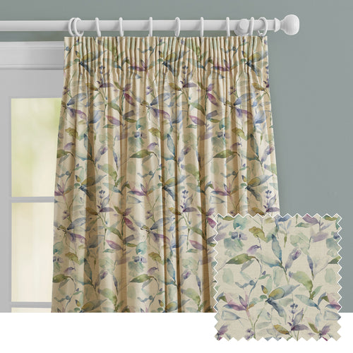 Floral Cream M2M - Naura Printed Made to Measure Curtains Pacific Natural Voyage Maison