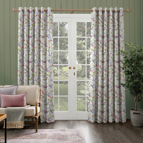 Floral White M2M - Naura Printed Made to Measure Curtains Summer Voyage Maison
