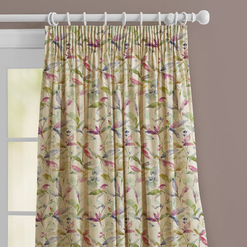 Floral Cream M2M - Naura Printed Made to Measure Curtains Summer Natural Voyage Maison