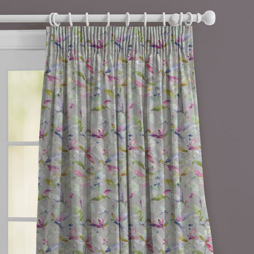 Floral Grey M2M - Naura Printed Made to Measure Curtains Watermelon Voyage Maison