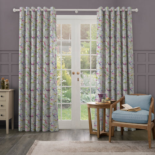 Floral Grey M2M - Naura Printed Made to Measure Curtains Watermelon Voyage Maison