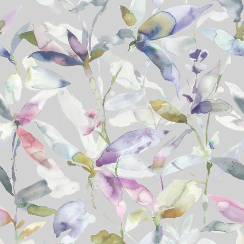 Floral Purple Wallpaper - Naura  1.4m Wide Width Wallpaper (By The Metre) Fig Voyage Maison