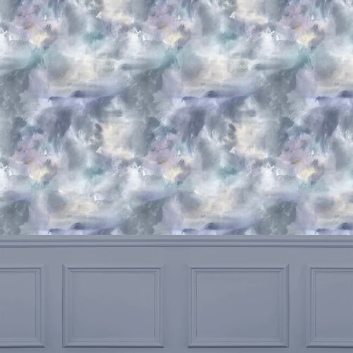 Abstract Grey Wallpaper - Nebula  1.4m Wide Width Wallpaper (By The Metre) Storm Voyage Maison