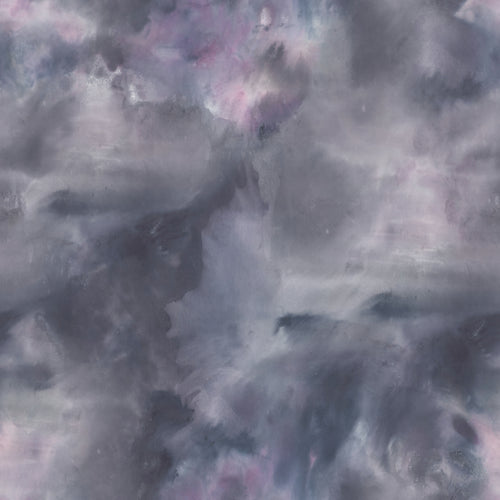 Abstract Purple Wallpaper - Nebula  1.4m Wide Width Wallpaper (By The Metre) Tourmaline Voyage Maison