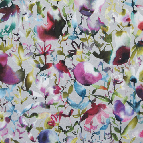 Floral Multi Fabric - Nelia Printed Linen Fabric (By The Metre) Lotus Voyage Maison