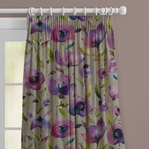 Floral Grey M2M - Nerissa Printed Made to Measure Curtains Orchid Voyage Maison