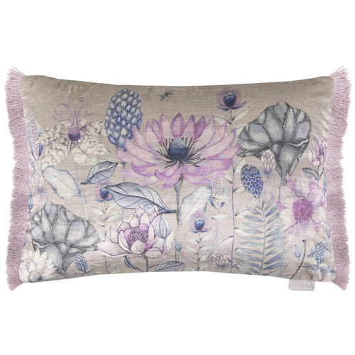 Voyage Maison Nesidora Printed Feather Cushion in Violet