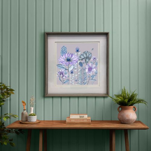 Floral Purple Wall Art - Nesidora  Framed Print Nut Voyage Maison