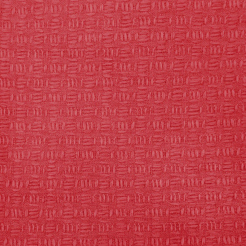 Plain Red Fabric - Nessa Textured Woven Fabric (By The Metre) Salsa Voyage Maison