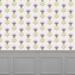 Voyage Maison Nessy  1.4m Wide Width Wallpaper in Small Damson
