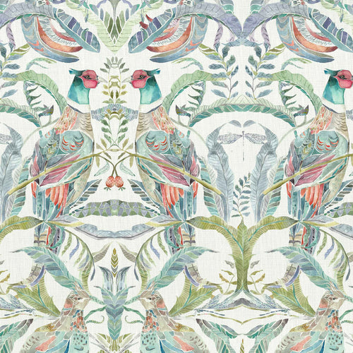 Animal Multi Fabric - Netherton Printed Cotton Fabric (By The Metre) Pomegranate Voyage Maison