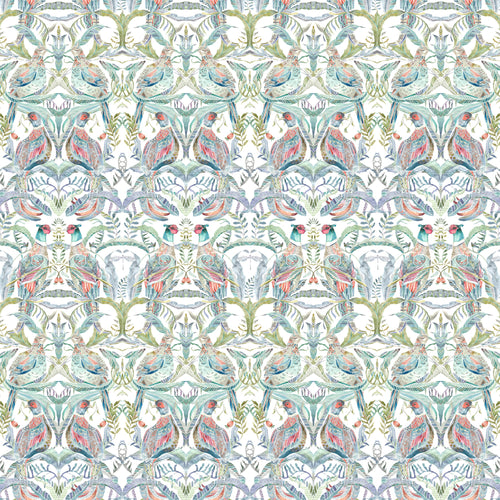 Animal Multi Fabric - Netherton Printed Cotton Fabric (By The Metre) Pomegranate Voyage Maison