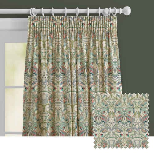 Animal Multi M2M - Netherton Printed Made to Measure Curtains Pomegranate Voyage Maison